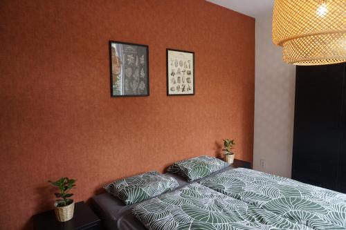 Postel nebo postele na pokoji v ubytování 't Onderhuis in Delft