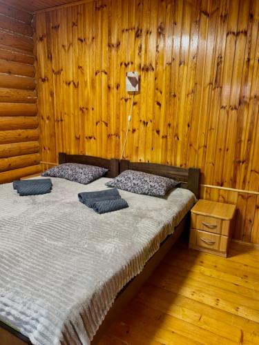 Postel nebo postele na pokoji v ubytování ПАННА КАТЕРИНА