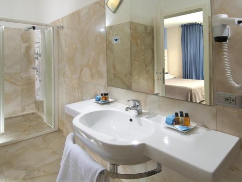 Koupelna v ubytování New Hotel Chiari