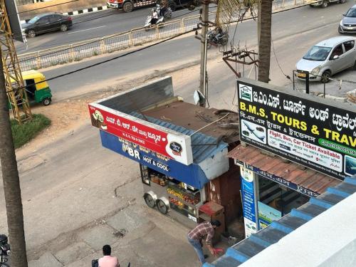 an overhead view of a busses tours and travels at BMS Luxury Homes in Bengaluru