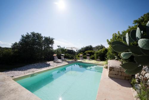 Piscina de la sau aproape de Trullo Melchiorre