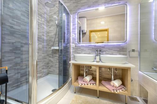 Koupelna v ubytování Luxury Apartment Aria