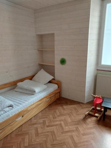 Postel nebo postele na pokoji v ubytování Appartement centre Jausiers
