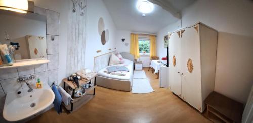 Koupelna v ubytování Haus Hoogendam