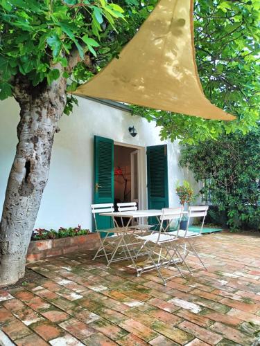 En terrasse eller udendørsområde på Palazzo Pitti