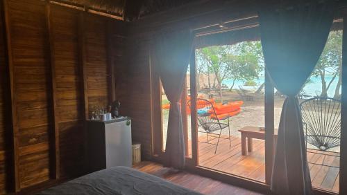 Balkoni atau teres di Playa Laguna Bacalar Beach Front