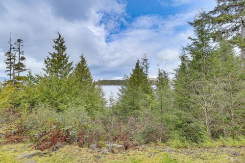 a group of trees and a body of water at Fish and Hike Apartment with Pool Table in Ketchikan! in Ketchikan
