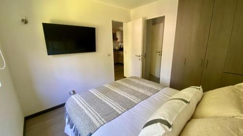 TV a/nebo společenská místnost v ubytování Pucón, Departamento con WiFi, cerca del Centro y Ski