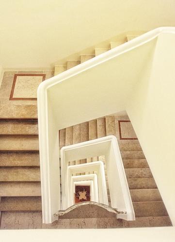 a view of a staircase in a building at Hotel Villa Fraulo in Ravello