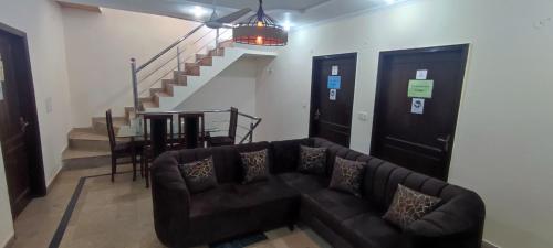 Zona de estar de Evergreen Escape