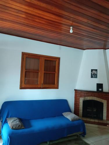 Ruang duduk di Chalés e suítes lima