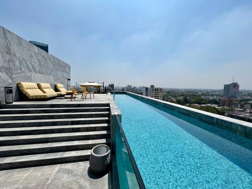 Πισίνα στο ή κοντά στο Roma Norte, pool, gym, rooftop, coworking, balcony & parking