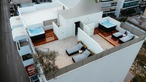 Posezení v ubytování Num Suites & Lofts Athens