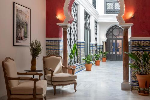 Χώρος καθιστικού στο Casa Palacio Moratín by Magno Apartments