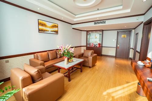 Χώρος καθιστικού στο Van Phat Riverside Hotel
