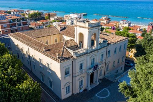 an aerial view of a large white building at City Garden Loft in Pescara