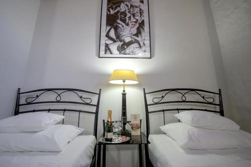 Postel nebo postele na pokoji v ubytování Żabi Dwór - HOTEL - RESTAURACJA - SPA