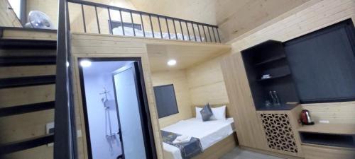 Tan Hoang Minh Hotelにあるベッド