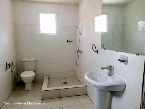 Koupelna v ubytování La bonne Aventure