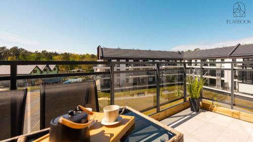 Balkón nebo terasa v ubytování Flatbook Apartamenty - Jantar Resort