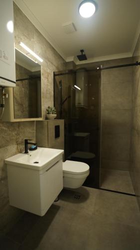 Koupelna v ubytování ARGUS apartmani