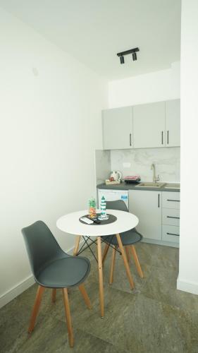ARGUS apartmaniにあるキッチンまたは簡易キッチン