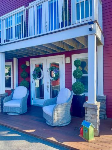Χώρος καθιστικού στο The Beaverpond Getaway Suite