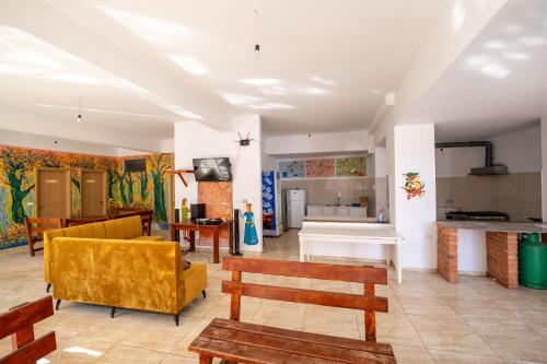 Kuhinja ili čajna kuhinja u objektu Saranda Poseidonas Hostel