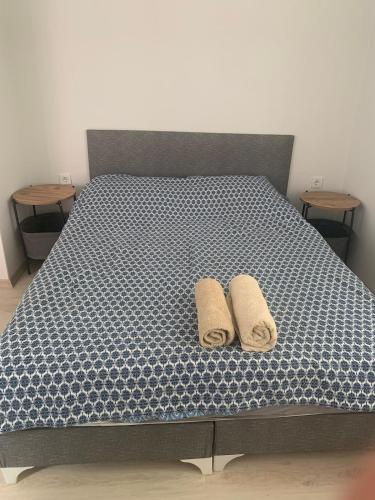 Ένα ή περισσότερα κρεβάτια σε δωμάτιο στο Big flat 20 minutes to Oldtown