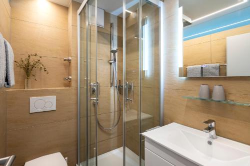 Koupelna v ubytování Ferienhaus Rebhof