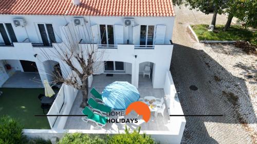 an aerial view of a house with one holidays sign on it at #268 Marvellous Villa Sapphire in Albufeira