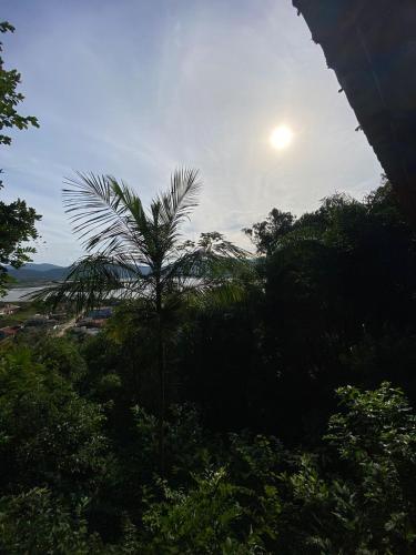Landskap semula jadi dekat dengan lodge