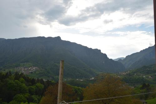 a view of a valley with mountains in the background at Bed &Breakfast Bellavista in San Giovanni Bianco