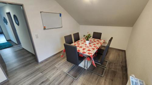 Ruang duduk di Ferienwohnung Fuchs