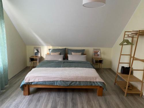 Katil atau katil-katil dalam bilik di Apartment mit zwei Schlafzimmern