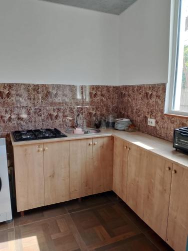 Dapur atau dapur kecil di PANDA Family Hotel in Senaki