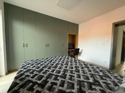 Ένα ή περισσότερα κρεβάτια σε δωμάτιο στο Topinambur Apartmány