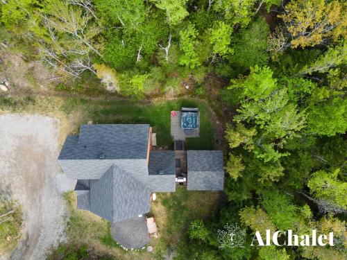 Άποψη από ψηλά του Alpha Ö - Chalet Spa et detente