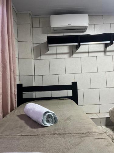 Postel nebo postele na pokoji v ubytování Casa próximo parque de eventos com piscina aquecida na temporada