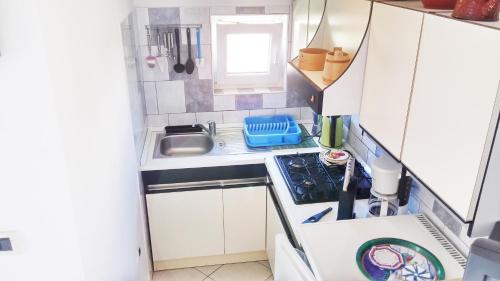 Kuchyň nebo kuchyňský kout v ubytování Apartman Dražen