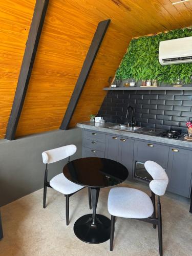 Ruang duduk di Cabanas Araucária