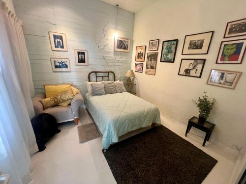 Katil atau katil-katil dalam bilik di Casa loft con alberca