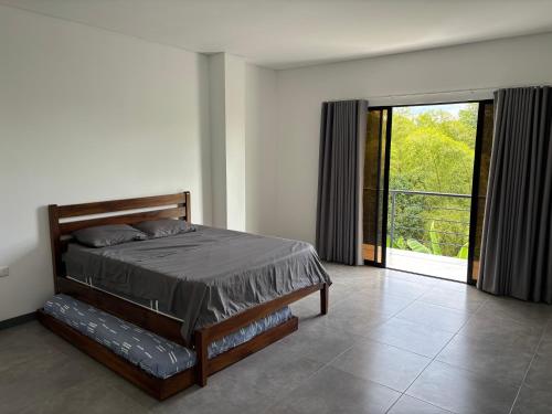 Postel nebo postele na pokoji v ubytování La Toacana, Casa de Verano, Moderna y Espaciosa