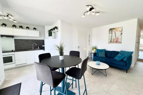 Η κουζίνα ή μικρή κουζίνα στο T2 contemporain - Balcon - Vue mer panoramique