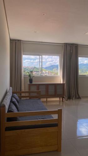 Ruang duduk di Cobertura Duplex