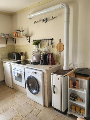 Kuchyň nebo kuchyňský kout v ubytování Klunj home