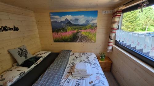 Postel nebo postele na pokoji v ubytování Domek pod Kozińcem Zakopane