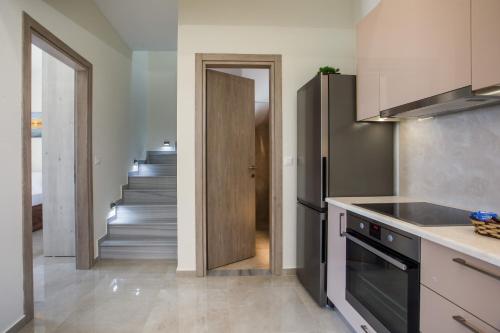 Кухня или мини-кухня в Twin Villas Gennadi
