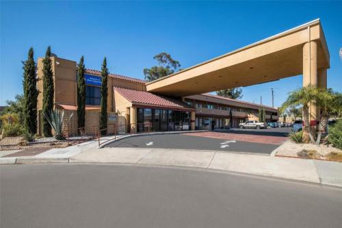 an empty street in front of a building at Americas Best Value Inn Redlands San Bernardino in Redlands