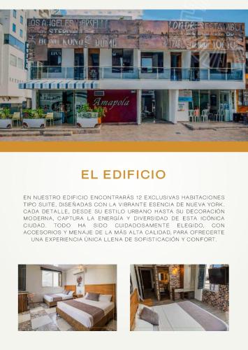 a collage of two pictures of a building at Casa del Sol in Villavicencio